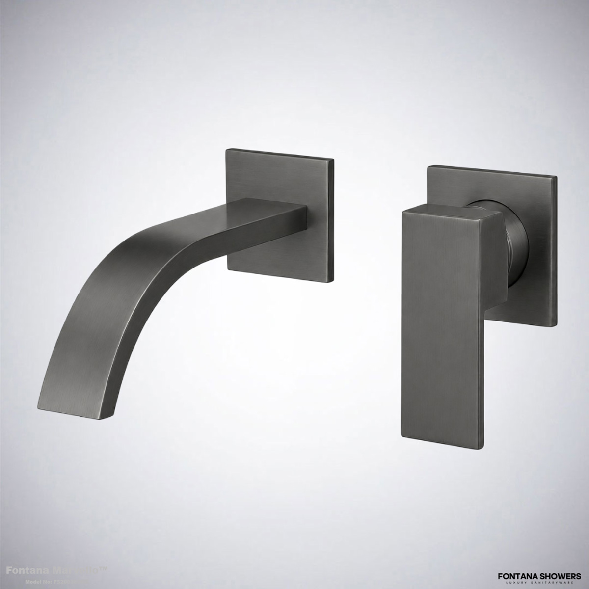 Fontana Marvello Basin Faucet in Gun Gray
